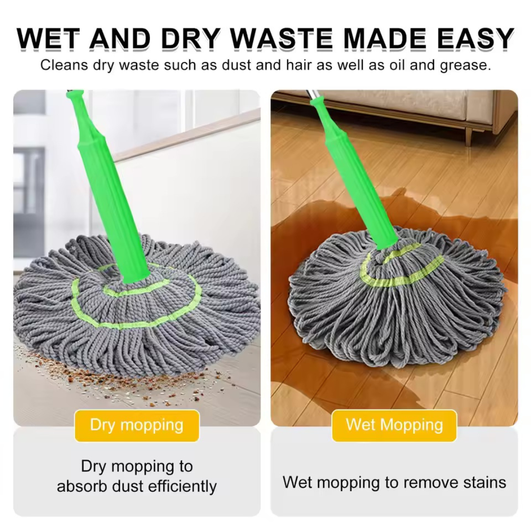 Self-twisting Water Rotating Mop - Life Vista