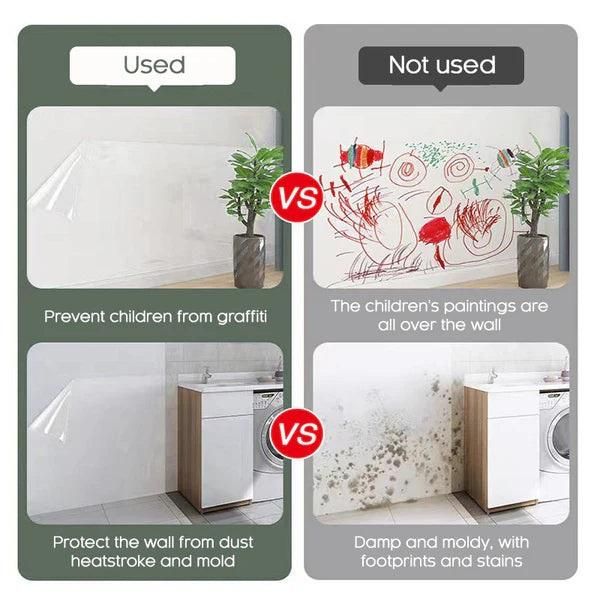 Self- Adhesive Transparent Electrostatic Wall Protection Film Buy 1 Get 1 Free - Life Vista
