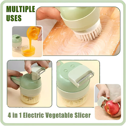 4 in 1 Portable Electric Vegetable Cutter Set - Life Vista