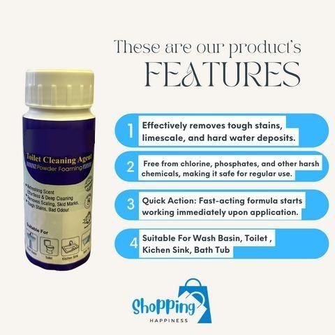 Toilet Cleaning Agent 100 gm (Pack of 2) - Life Vista