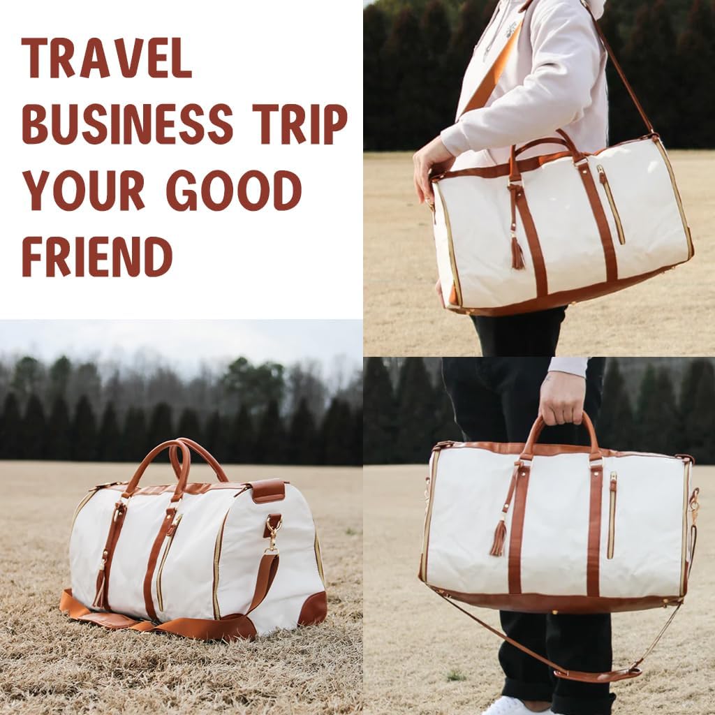 Premium Leather Convertible Garment Bag