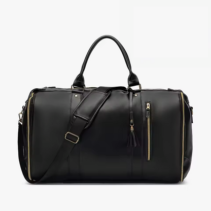 Premium Leather Convertible Garment Bag