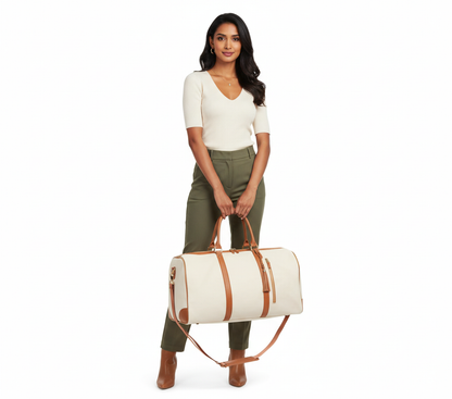Premium Leather Convertible Garment Bag